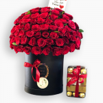 بكس الجوري الفاخر مع صندوق الفيريرو روشيه