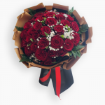 باقة جوري احمر فاخرة