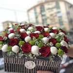 باقة الزهور مع الفطر الطازج