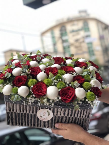 باقة الزهور مع الفطر الطازج